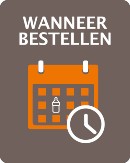 Wanneer bestellen